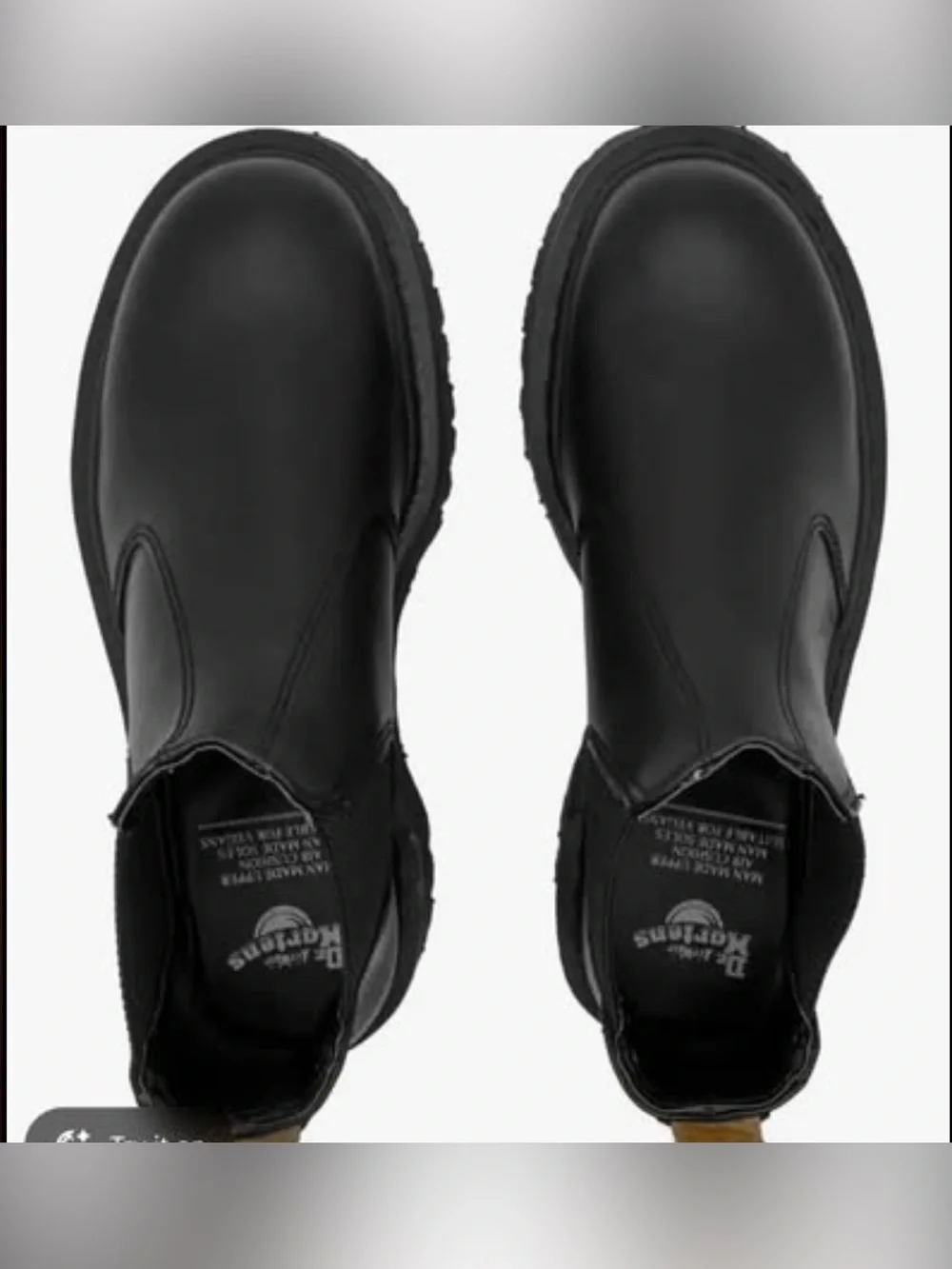 Dr. Marten Unisex Vegan 2976 Platform Chelsea Boots in black, US Size 12 Men/13